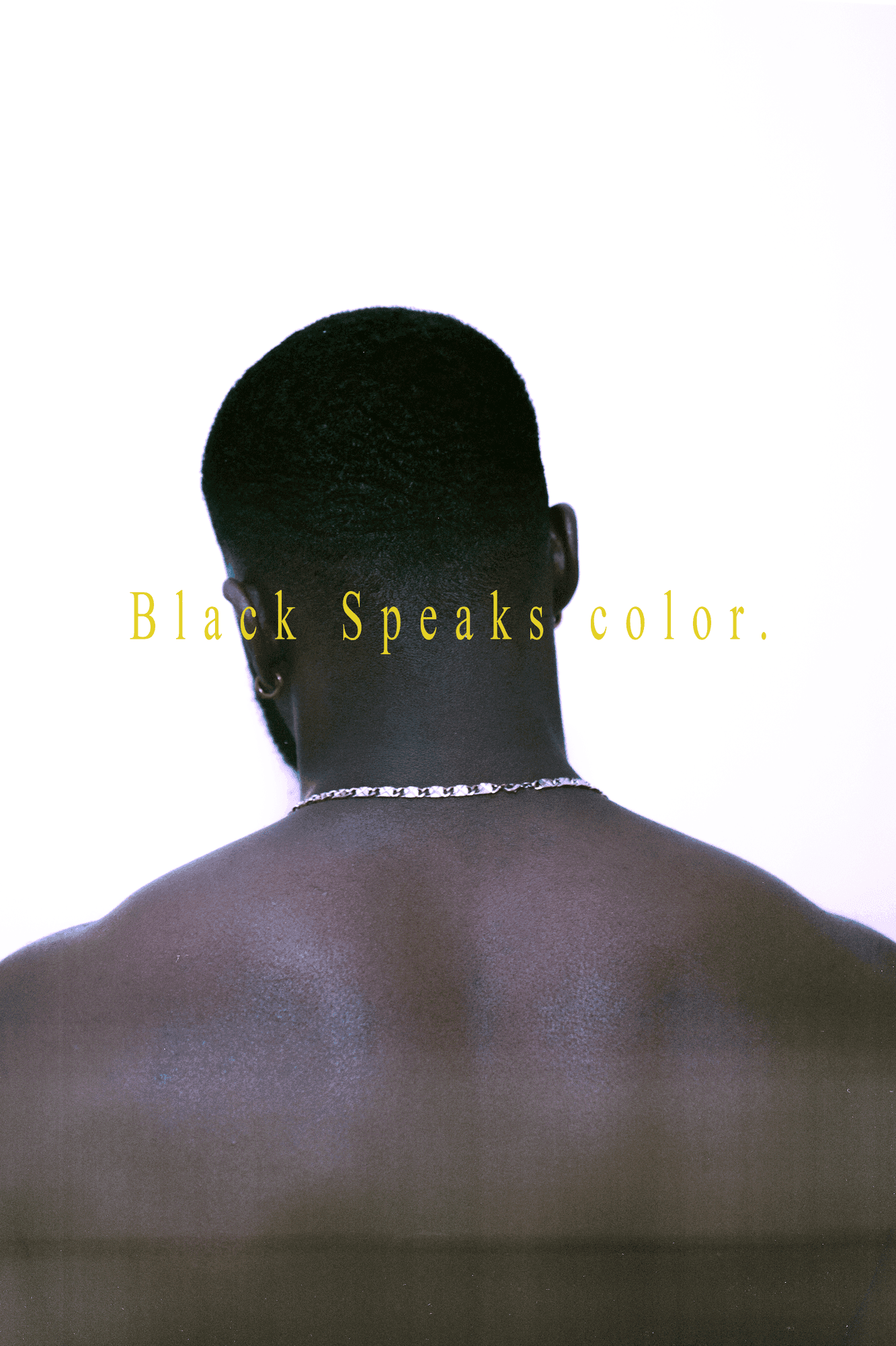 Artistic back portrait photography session